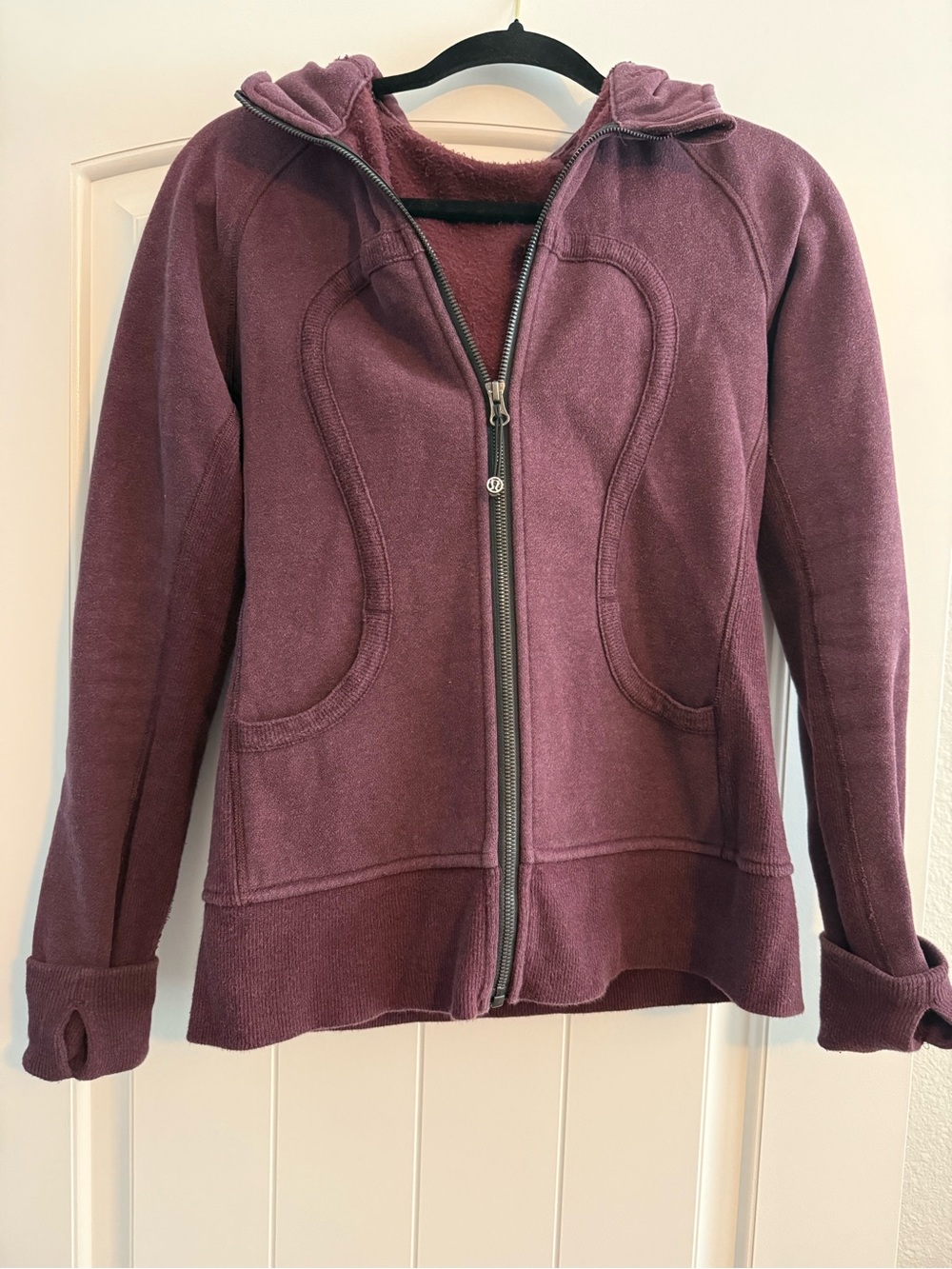 lululemon athletica Plum Full-Zip Teddy Jacket with Hood